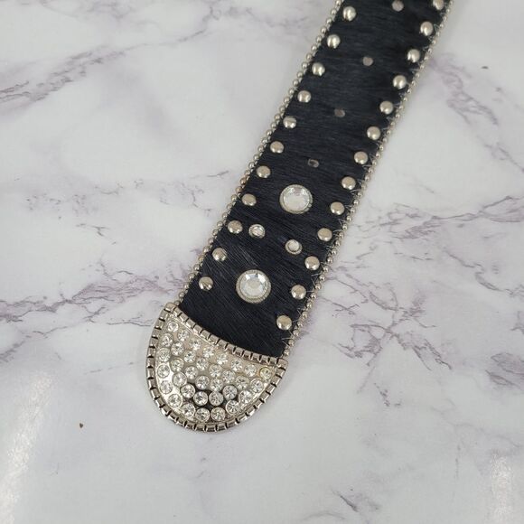 Christine Alexander Pony Hair Cowhide Western Rhinestone Crystal Belt main image 7